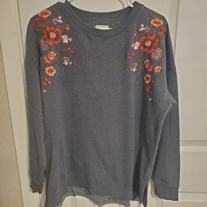 AE Embroidered Floral Sweatshirt